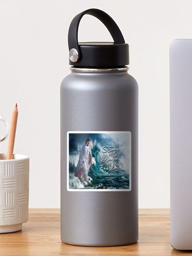 The World's Best Dad Stainless Steel Water Bottle - Joshua 1:9