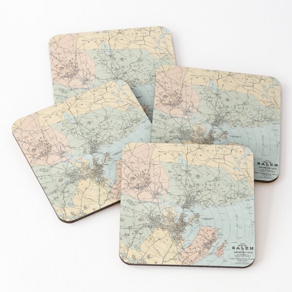 Item preview, Vintage Map of Salem, Massachusetts designed and sold by Gin  Neko.