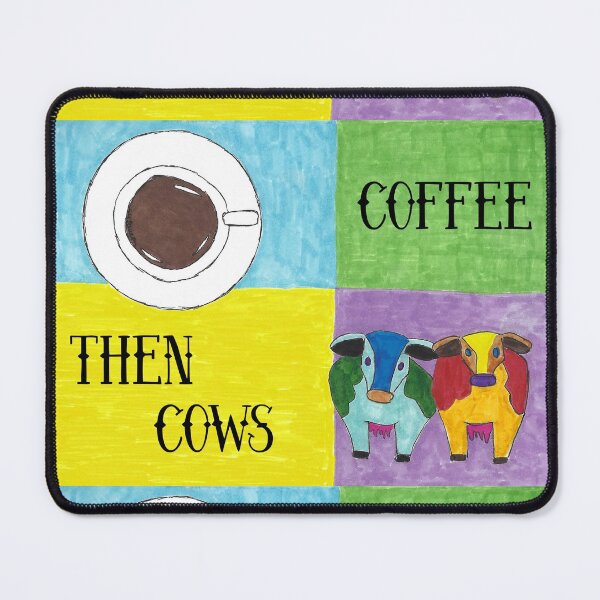 Item preview, Coffee Then Cows 4 designed and sold by AliCatOriginals.