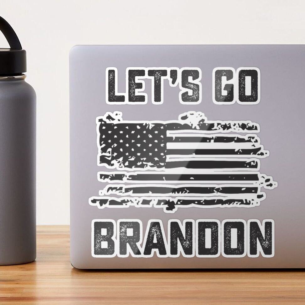Voila Print Let's Go Brandon Sticker Vinyl Decal - Anti Joe Biden Lets Go  Brandon Bumper Sticker Decal, VP5805 - 10'' x 3'' : : Automotive