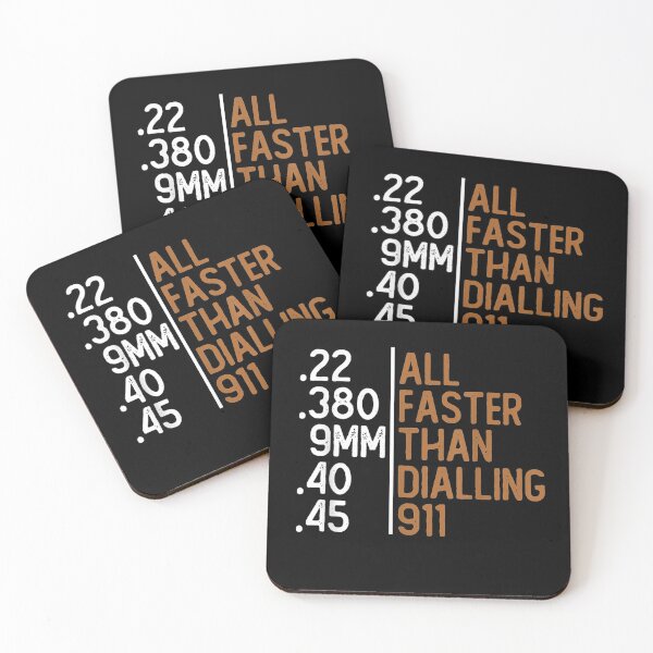 Item preview, All Faster Than Dialling 911 Gun Ammo Lovers Sarcastic designed and sold by JacekshiAmra.