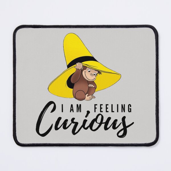 Item preview, Cute brown curious monkey with yellow hat cartoon for kids / I am feeling curious designed and sold by portrait4you.