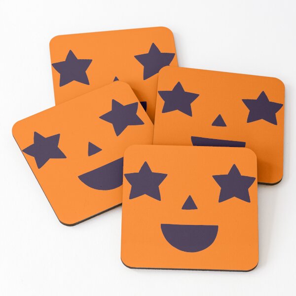 Item preview, Black Happy Star Eyes Pumpkin Face Jack o Lantern designed and sold by Alladin7.