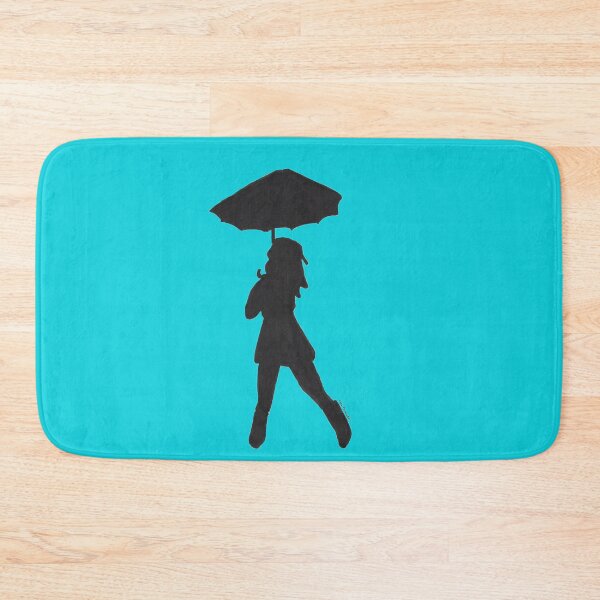 Item preview, Rainy Ready Black Female Silhouette Holding an Umbrella designed and sold by AliCatOriginals.