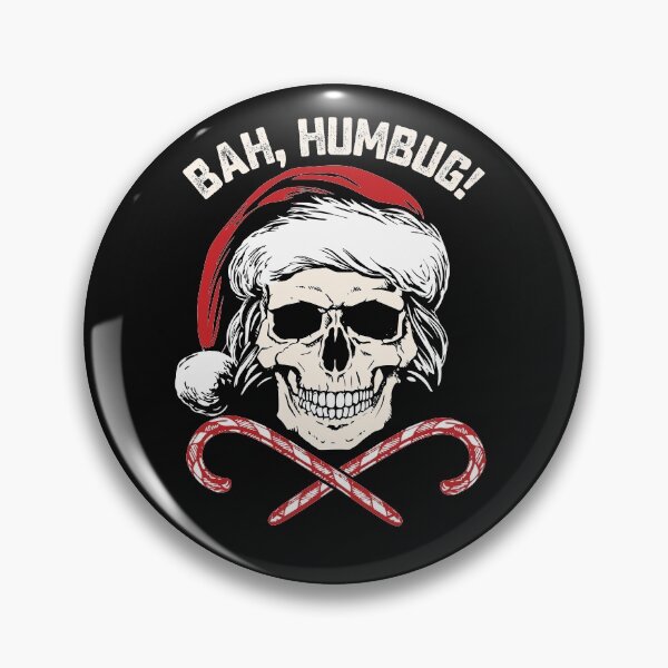 Artikelvorschau, Schädel Bah Humbug Weihnachten Lustiger Spruch Santa Skeleton entworfen und verkauft von alenaz.