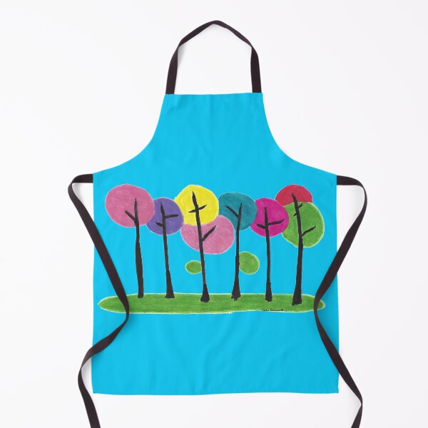Item preview, Fluffy Trees Brightly Topped Simplistic Trunks designed and sold by AliCatOriginals.