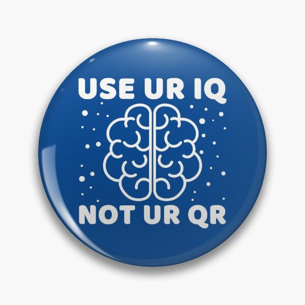 Item preview, Use Your Iq Not Your Qr #2 designed and sold by SalahBlt.