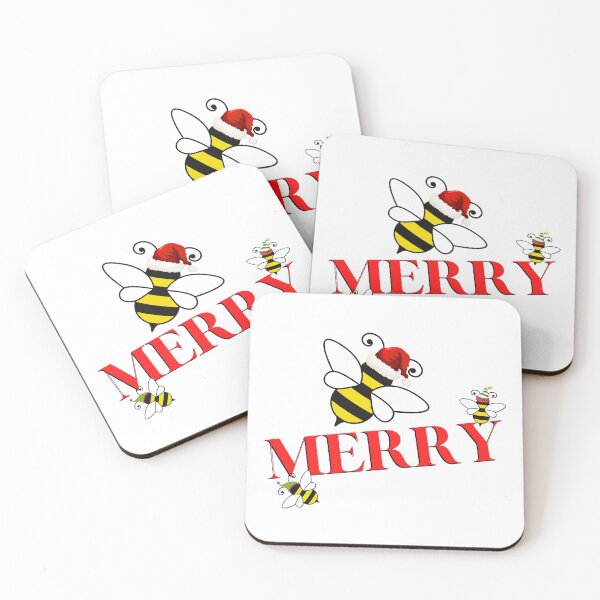 Item preview,  Bee Merry, Merry Christmas designed and sold by JustaGurli.