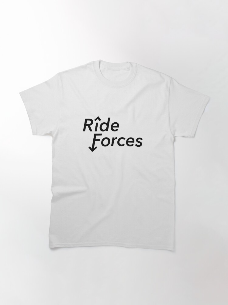 Alternate view of Ride Forces Logo Black Classic T-Shirt