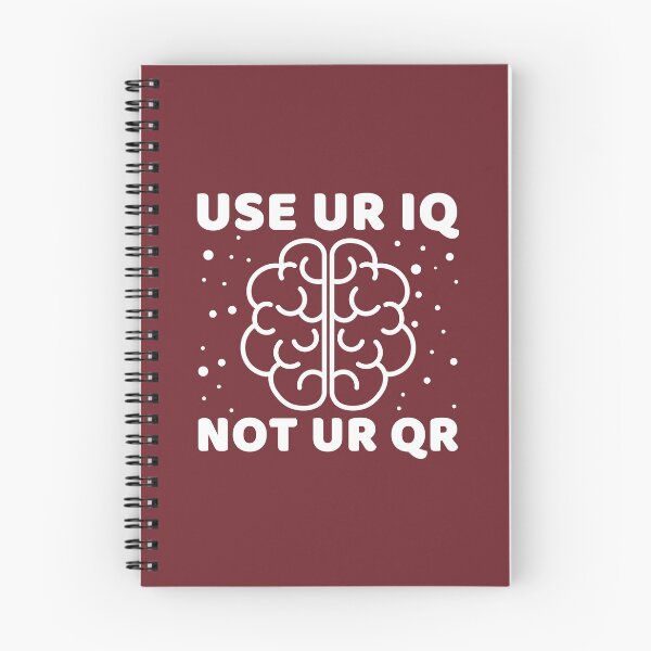 Item preview, Use Your Iq Not Your Qr #4 designed and sold by SalahBlt.