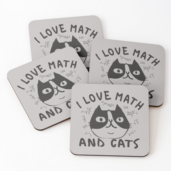 Item preview, Math and Cats Funny Mathematics and Feline Lover Gifts  designed and sold by alenaz.