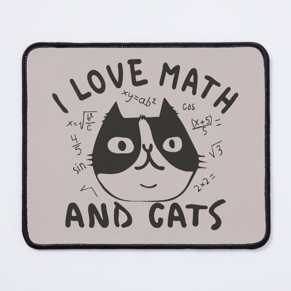 Item preview, Math and Cats Funny Mathematics and Feline Lover Gifts  designed and sold by alenaz.