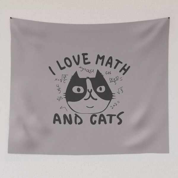 Item preview, Math and Cats Funny Mathematics and Feline Lover Gifts  designed and sold by alenaz.