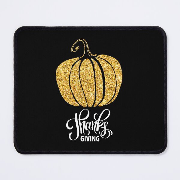 Item preview, golden glitter pumpkin happy thanksgiving day designed and sold by Anvin Peeter.