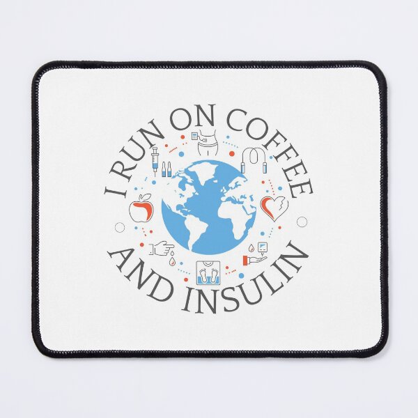 Item preview, I run on coffee and insulin, Diabetes Awareness designed and sold by Auntieck.