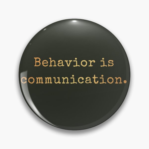 Aperçu de l'œuvre Le comportement est la communication créée et vendue par AscendMerch.