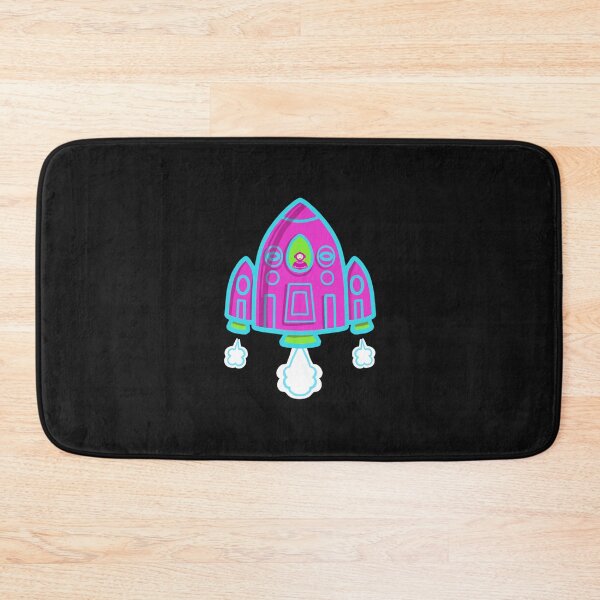 Item preview,  pink spaceship sticker,  astronaut Sticker, Water bottle, Laptop, Cars, Notebook, Phones, pattern designed and sold by juartshop.