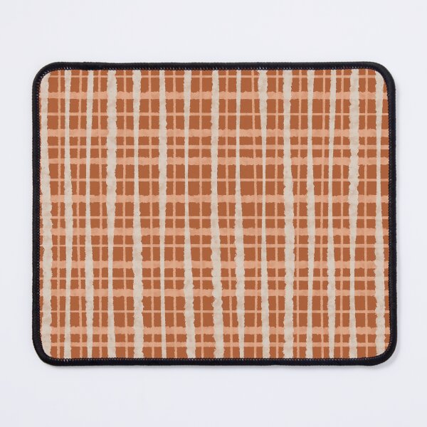 Item preview, Retro Painted Plaid Pattern Rust Blush Putty designed and sold by kierkegaard.