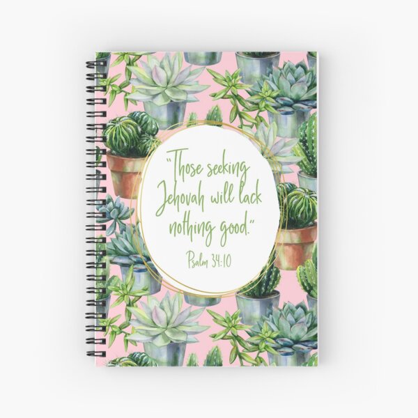 Yeartext 2022 (Cactus and Succulents) Spiral Notebook