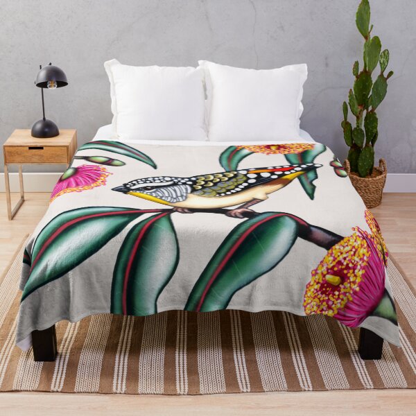 Item preview, Pardalote in Gum Flowers #2 by Australian artist Laural Retz designed and sold by Laural Retz.