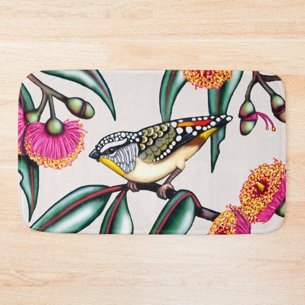 Item preview, Pardalote in Gum Flowers #2 by Australian artist Laural Retz designed and sold by Laural Retz.