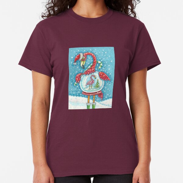 FLAMINGO WHITE CHRISTMAS Classic T-Shirt