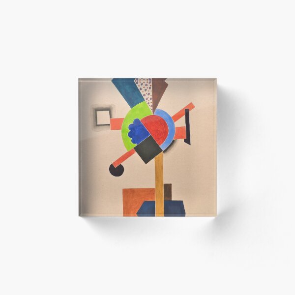 Composition cubiste Auguste Herbin Acrylic Block