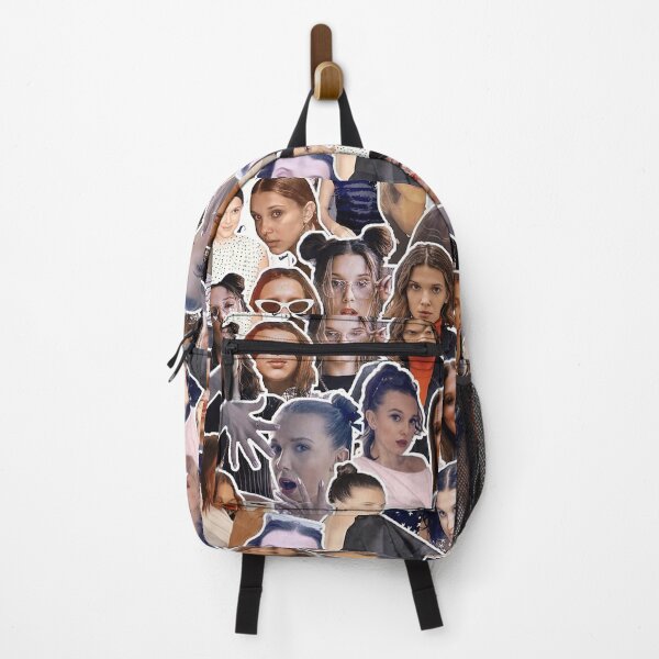 Item preview, Millie Bobby Brown Backpack designed and sold by lopsidedpot.