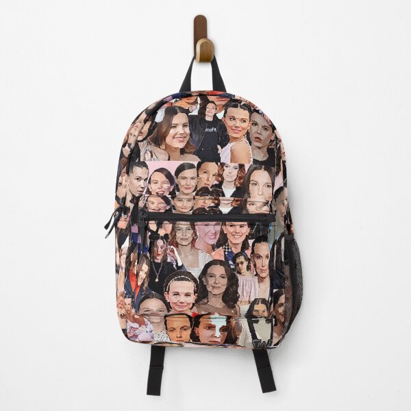 Item preview, Millie Bobby Brown Collage Backpack designed and sold by lopsidedpot.