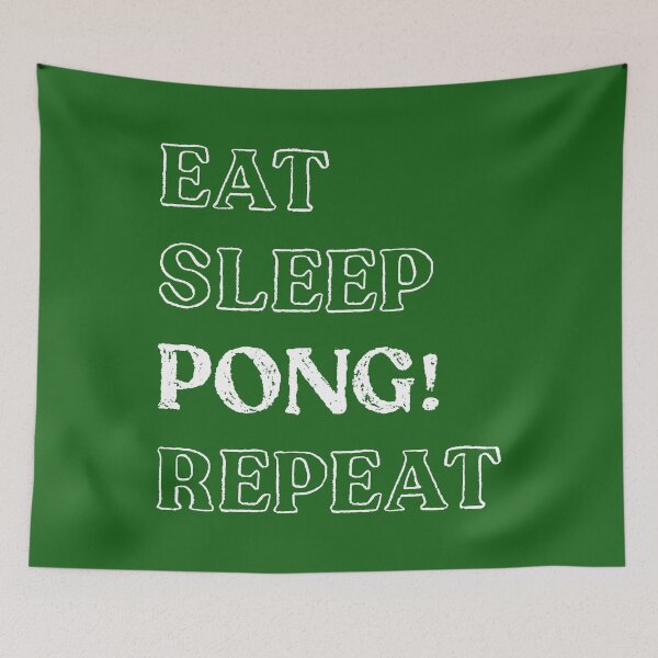 Item preview, Eat Sleep Pong Repeat! It's Mahjong Time Mahjongg Fans designed and sold by teeworthy.
