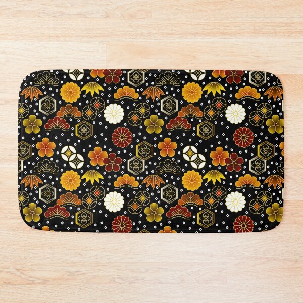 Item preview, Japanese Pattern WAGARA of Luxury Pine Tree, Bamboo and Sakura design designed and sold by monodesigns.
