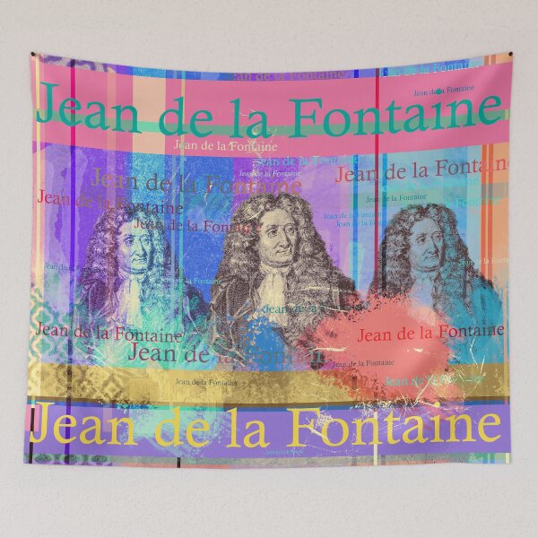 Item preview, Jean de la Fontaine, portrait, famous writer designed and sold by Mauswohn.