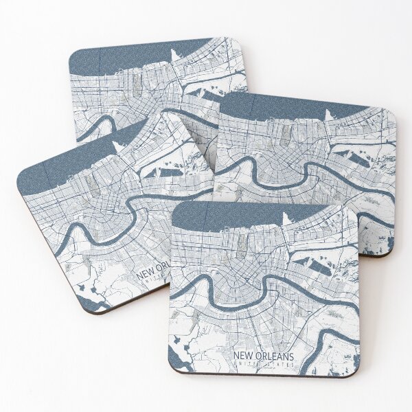 Item preview, New Orleans City Map of Louisiana, USA - Coastal designed and sold by deMAP.