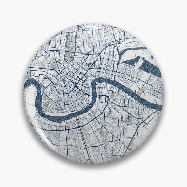 Item preview, New Orleans City Map of Louisiana, USA - Coastal designed and sold by deMAP.