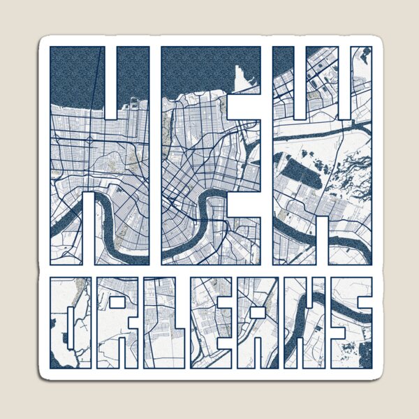 Item preview, Mapa de la ciudad de Nueva Orleans de Luisiana, Estados Unidos - Costa designed and sold by deMAP.