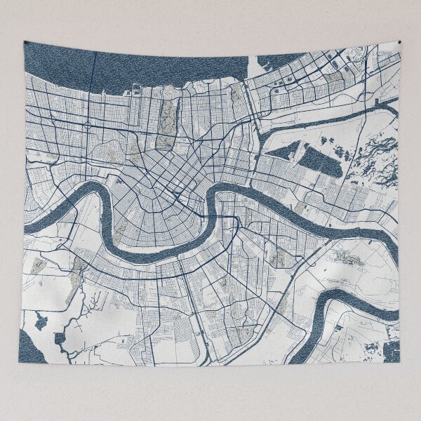 Item preview, New Orleans City Map of Louisiana, USA - Coastal designed and sold by deMAP.