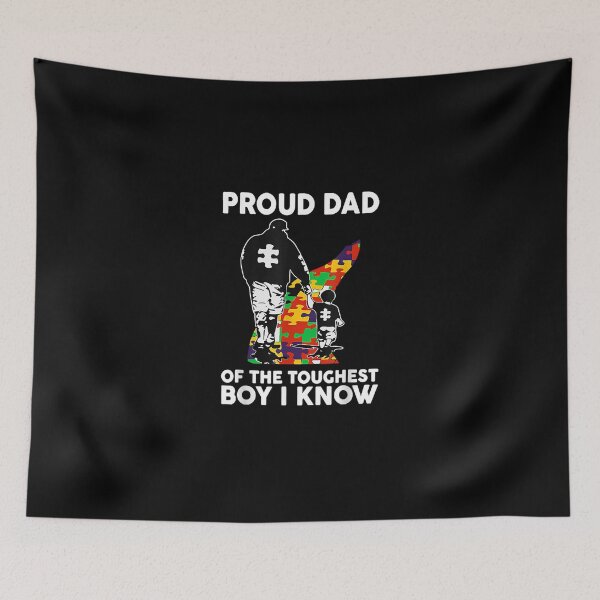 Item preview, Mens Proud Dad Of The Toughest Boy I Know Autism Awareness designed and sold by MiloszshiZse.