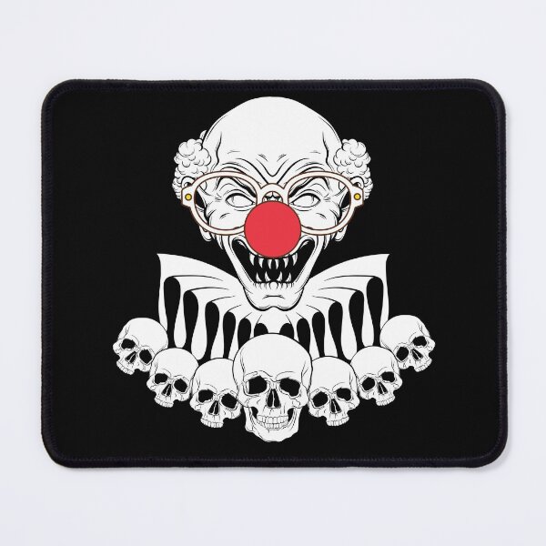 Item preview, Halloween Clown Face Costume With Big Red Nose, Eyeglasses And Skeletons Squad, Skeletons Skull Heads Crew Team designed and sold by Dr.YesOrNo.
