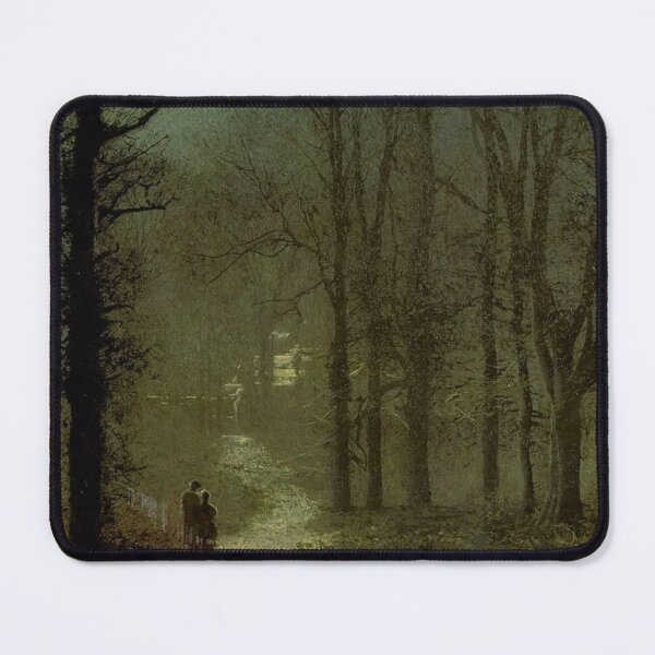 Item preview, Lovers in a Wood, 1873. Painted by John Atkinson Grimshaw (1836–1893) designed and sold by Art Outlaws.