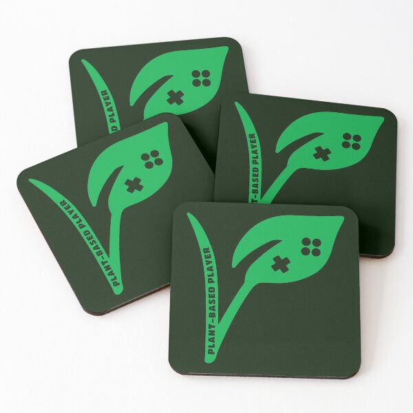 Artikelvorschau, Pflanzenbasierter Player: Vegetarier Mark Leaf wie ein Spielekonsolen-Controller entworfen und verkauft von Happy Puppy Print On Demand.