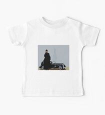 Woman in nice dress and hat against retro car Baby Tee