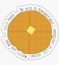 Leslie Knope Waffle Sticker