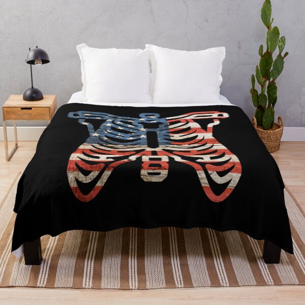 Item preview, American Flag Skeleton Rib Cage Novelty Halloween Costume Gift Idea designed and sold by DKA-2ndBoy.