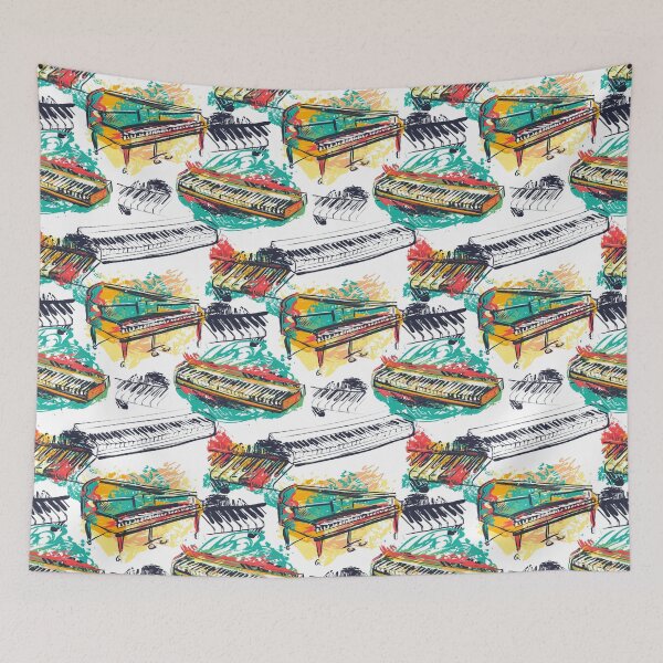 Item preview, Retro Piano Keyboard designed and sold by VintageViolet79.
