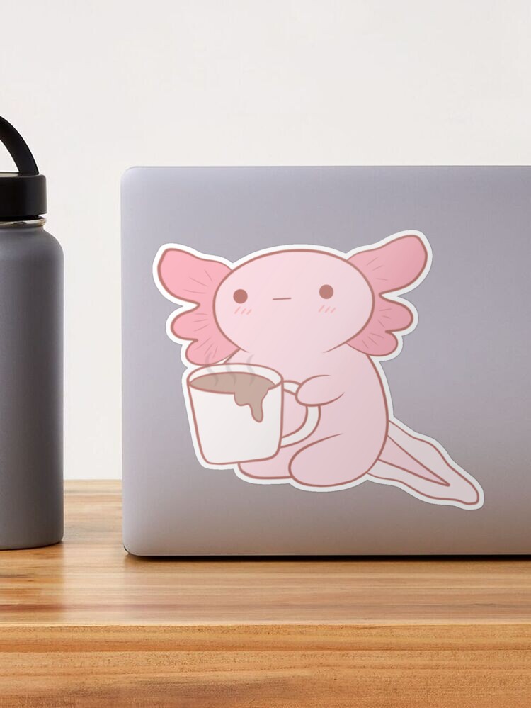 Wiqodme Cute Kawaii Axolotl Tumbler Coffee Cup