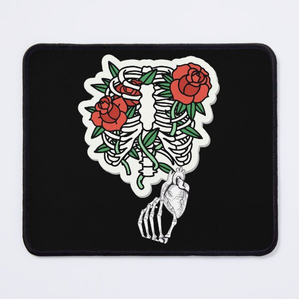 Item preview, Heart Entry Skeleton Rib Cage Red Roses Novelty Halloween Costume Gift Idea designed and sold by DKA-2ndBoy.