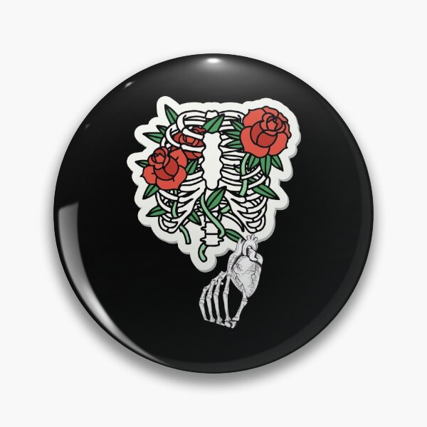 Item preview, Heart Entry Skeleton Rib Cage Red Roses Novelty Halloween Costume Gift Idea designed and sold by DKA-2ndBoy.