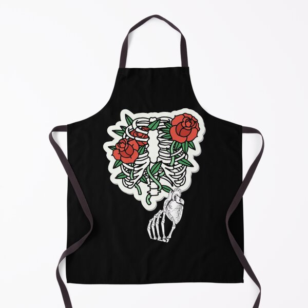 Item preview, Heart Entry Skeleton Rib Cage Red Roses Novelty Halloween Costume Gift Idea designed and sold by DKA-2ndBoy.