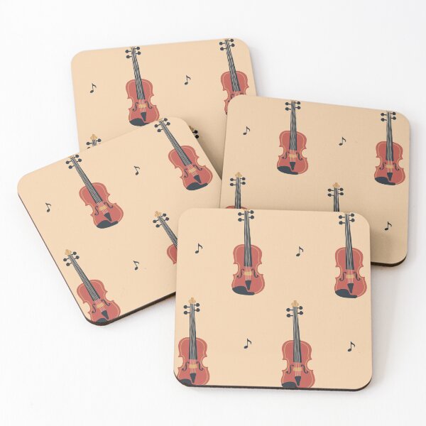 Item preview, Retro Violin Pattern designed and sold by VintageViolet79.