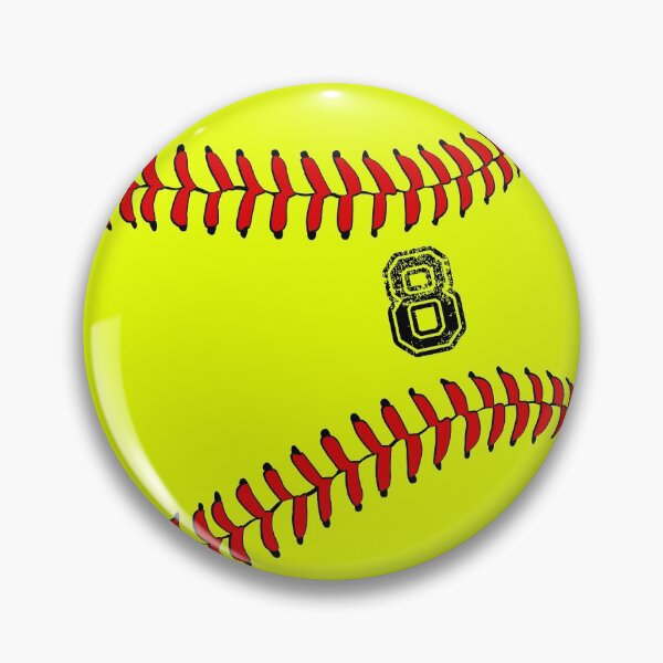 Artikelvorschau, Softballball Nummer 8, acht entworfen und verkauft von TheCultStuff.